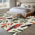 thumbnail image 4 of Large Area Rugs for Living Room Bedroom, Farmhouse Parrots 8'x10' Rug Washable Carpet Runner Indoor Outdoor, Spring Summer Botanical Leaves Burlap Non Slip Floor Mats Rug for Kitchen, Patio, 4 of 8