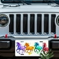 thumbnail image 5 of License Plate, Mountain Moon Star Design Decorative Front,Personalized Stainless Steel License Plate Cover For Men Women,12.2" X 6.2", 5 of 6