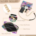 thumbnail image 3 of FORMRS Women Crossbody Purse with Chain Strap Vegan Leather Shoulder Handbag, Gradient Starfish Pattern, 3 of 7
