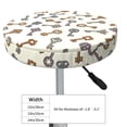 thumbnail image 4 of Easygdp Keys1 Print Easy To Install Bar Stool Covers&Stool Covers Round&Elastic Stool Cover, Barstool Covers,Washable&Bottom With Elastic Edge-12 inch, 4 of 7