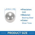 thumbnail image 3 of 42.9mm Bearing Ball Bearing Steel G40 Precision Ball Silver Tone 2 Pcs, 3 of 7