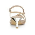 thumbnail image 2 of BLISSFUL STEP Sandales à Talons Aiguilles à Brides Slingback pour Femmes Nude 10, 2 of 7