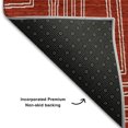 thumbnail image 5 of Addison Rugs Mayfield Premium Machine Washable Transitional Geometric Red Rectangle Rug, 9' x 12', 5 of 6