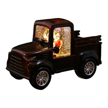 

Votuleazi Christmas Santa Truck Retro Night Light Table Ornaments for Party