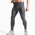 thumbnail image 3 of FRSASU Collants de Course Thermiques pour Hommes Leggings de Compression d'Entraînement Pantalons de Cyclisme pour Hommes Randonnée Jogging Gris, 3 of 9