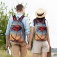 thumbnail image 5 of Naloa Sunset Rose Elegance Canvas Backpack for Men Women Rucksack Casual Travel Daypack College Tote Satchel Bookbag for Teens-Medium, 5 of 7