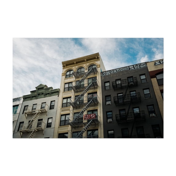 East Broadway Architecture, Chinatown - Manhattan New York Photography Unframed Wall Art Print 5 x 7 inches