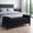 Black, variant on YWEN End of Bed Bench for Bedroom, 51'' Boucle Full Size Bench for Entryway, Hallway, Cloakroom, Window Bench