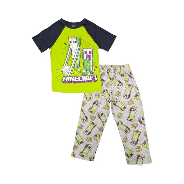 Playera Manga Corta Chiffon Pantalón Chiffon Minecraft Multicolor Talla 12