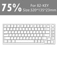 thumbnail image 1 of VONKY Mechanical Keyboard Transparent Easy to Use Home 60 61 64 Keys 82 Keys, 1 of 6