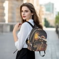 thumbnail image 6 of FORMRS Mini Backpack Purse for Women Travel Daypack Casual Shoulder Bag, Colorful Skeleton with Cloud, 6 of 7