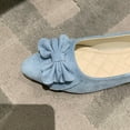 thumbnail image 6 of Viluyesy Womens Ballet Flats, Slip-On Bow Pointed Toe Shallow Comfortable Dressy Shoes Light Blue US7, 6 of 9