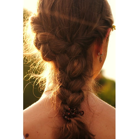 Canvas Print Plait Woven Hairstyle Hair Stretched Canvas 10 x