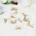 thumbnail image 5 of VinBee Butterfly Hair Clips, 10 Pack Cute Metal Butterfly Hair Claw Pins Barrettes Accessories for Girls and Women (Gold), 5 of 6