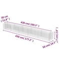thumbnail image 4 of vidaXL Gabion Raised Bed Galvanised Steel 450x50x50 cm, 4 of 5