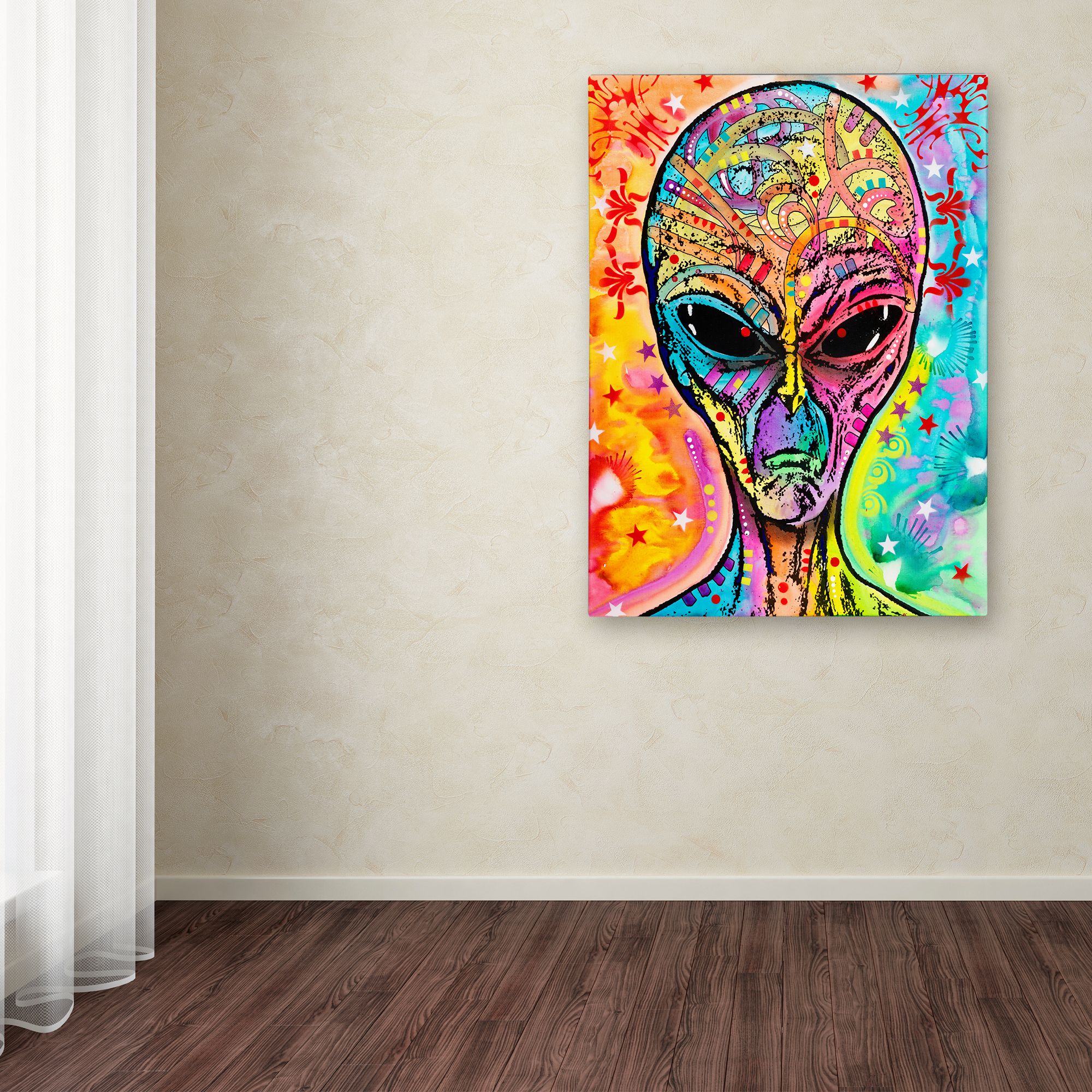 Trademark Fine Art 'Alien - Far Out' Canvas Art by Dean Russo