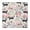Husky Dog Flower, variant on Husky Dog Flower Floral Square Fitted Tablecloth with Elastic Edge,Square Table Cover,Washable Elastic Table Cover for Home Kitchen Party Decor 34"x34"