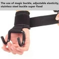 thumbnail image 3 of Weight Lifting Hooks with Wrist Straps, Thick Wrist Padding Weight Lifting Grips Strength Training Support for Powerlifting Shrugs Rows Deadlift, 3 of 8