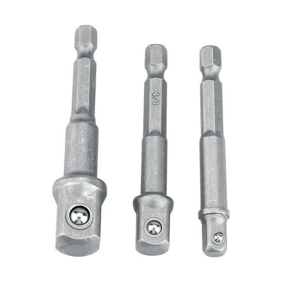 Socket Adapter,3pcs/Set Socket Adapter 1/4in Socket Bit Adapter Socket Adapter Set Power Packed Performance