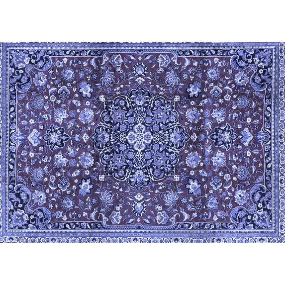 Ahgly Company Indoor Rectangle Persian Blue Traditional Area Rugs, 4' x 6'