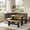 Black and Oak, variant on Koby Home Breakfast Nook Table Set, Corner Dining Table with L-Shape Bench Chairs, Farmhouse Kitchen Dining Nook White Wood
