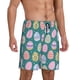 thumbnail image 2 of Balery Colorful Easter eggs Pantalones cortos de pijama de punto de algodón para hombre con cinturilla y bolsillos-4X-Large, 2 of 6
