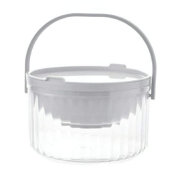 LAMIRO Iced Dipping Bowl, Frozen Salad Bowl, Chilled Dip Bowl 30Oz Ice Serving Bowl with Lid Cold Serving Dish Salad Bar Containers Ice Cube Serving Tray for Chilled Pasta Dressing Fruit