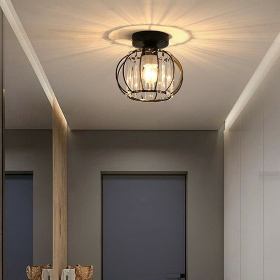 Modern, Mini Crystal Bedroom Ceiling Flush Mount Light