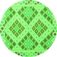 thumbnail image 1 of Ahgly Company Indoor Round Southwestern Green Country Area Rugs, 8' Round, 1 of 1
