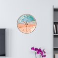 thumbnail image 3 of Reloj de pared de 12 ", reloj de silencioso con , números arábigos, relojes nórdicos para decoración de oficina, cocina y dormit oro naranja Macarena reloj de pared silencioso, 3 of 7