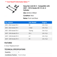 thumbnail image 2 of Sway Bar Link Kit 4 - Compatible with 2007 - 2016 Honda CR-V 2.4L 4-Cylinder 2008 2009 2010 2011 2012 2013 2014 2015, 2 of 2