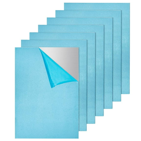 7PCS 7.1x5.1 inch Aluminium Metal Sheet Rectangle Heavy Duty Metal Aluminum Sheet Plate with Protective Film