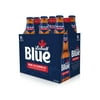 Labatt Blue Non-Alc, Beer, 6 Pack, 12 fl oz Glass Bottles, Contains less than .5% ABV, Non-Alcoholic Domestic Lager