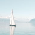 thumbnail image 3 of Straatsma, Leah 12x12 Black Modern Framed Museum Art Print Titled - Sailboat, 3 of 5