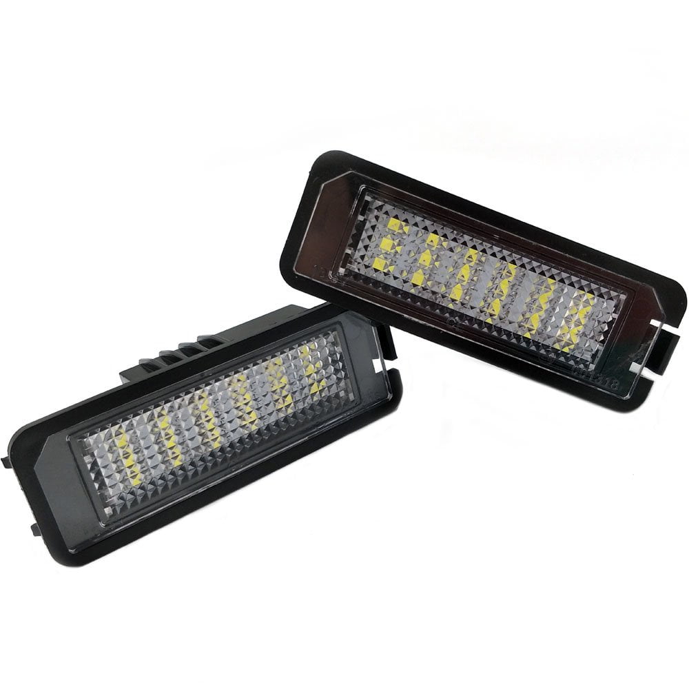 Nikauto 2Pcs 12V 6500K Car License Plate Light for VW Volkswagen EOS Golf LUPO New Beetle Passat Polo Sedan Phaeton Scirocco