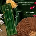 thumbnail image 2 of Oud Vetiver Incense Sticks - Pack of 100 Inscents-Sticks - Inciensos Aromaticos - Made with Natural Ingredients - Scented Insence Non Toxic Insense Incents, 2 of 3