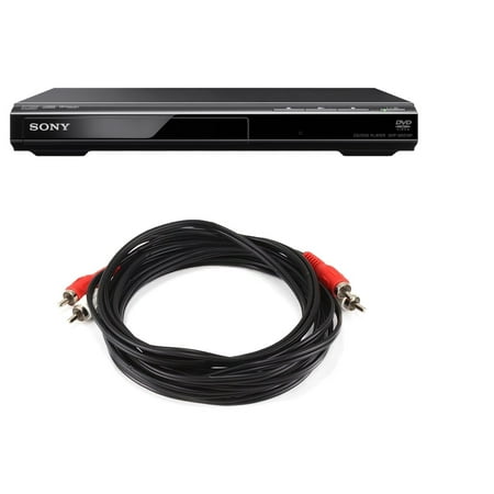 Sony Progressive Scan DVD Player with 12ft 2 RCA Plug/2 RCA Plug M/M Cable Sony Progressive Scan DVD Player with 12ft 2 RCA Plug/2 RCA Plug M/M Cable