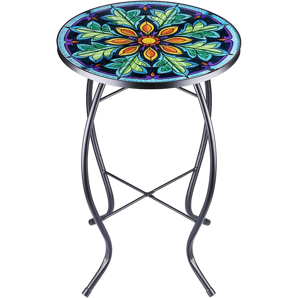 Outdoor side table Mosaic side table Patio side table Small side table