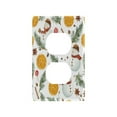 thumbnail image 3 of IAUYY Retardant PC Material Duplex Outlets Switch Plate Covers Easy DIY Installation with Screws Light Switch Cover Plate in The Background Is Snowman, 3 of 9