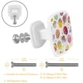 thumbnail image 2 of 4 Pieces Set Drawer Pulls Handle Square Wardrobe Cabinet Knobs with Stainless Steel Screws Furniture Kitchen Decor, 2 of 5