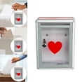 thumbnail image 4 of Rongfmy Donation Box Suggestion Box Clear Gift Card Boxes Wall Mounted Wedding Cards Box Front, 4 of 9