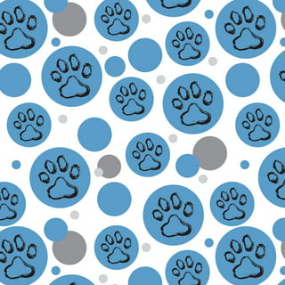 Paw Print Pet Present Wrapping Paper And Gift Tag Non Edible Sheet