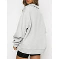 thumbnail image 7 of Womens Oversized Sweatshirts Hoodies Half Zip Pullover Fall  Outfits 2023 Y2k Clothes, 7 of 7