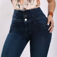 thumbnail image 3 of Pantalón Mezclilla Azul Skinny Dama Stretch Tiro Alto, 3 of 6
