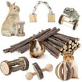 thumbnail image 1 of Juguetes para conejillos de indias, Chinchilla, hámster, rodillo, rata, juguetes masticables, conejos, pájaros, 1 of 1
