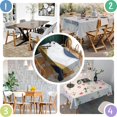 thumbnail image 5 of Blue White Gold Marble Pattern Rectangle Tablecloth 60"x102",Waterproof Polyester Rectangle Table Cloth, Wipeable Spillproof Polyester Tablecloth for Dining, Camping, Indoor and Outdoor, 5 of 6