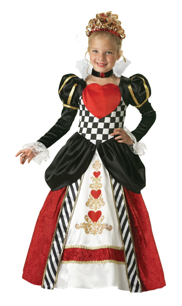 Fancy Dress Costume ~ Queen Of Hearts Costume Ages 3-10 Years