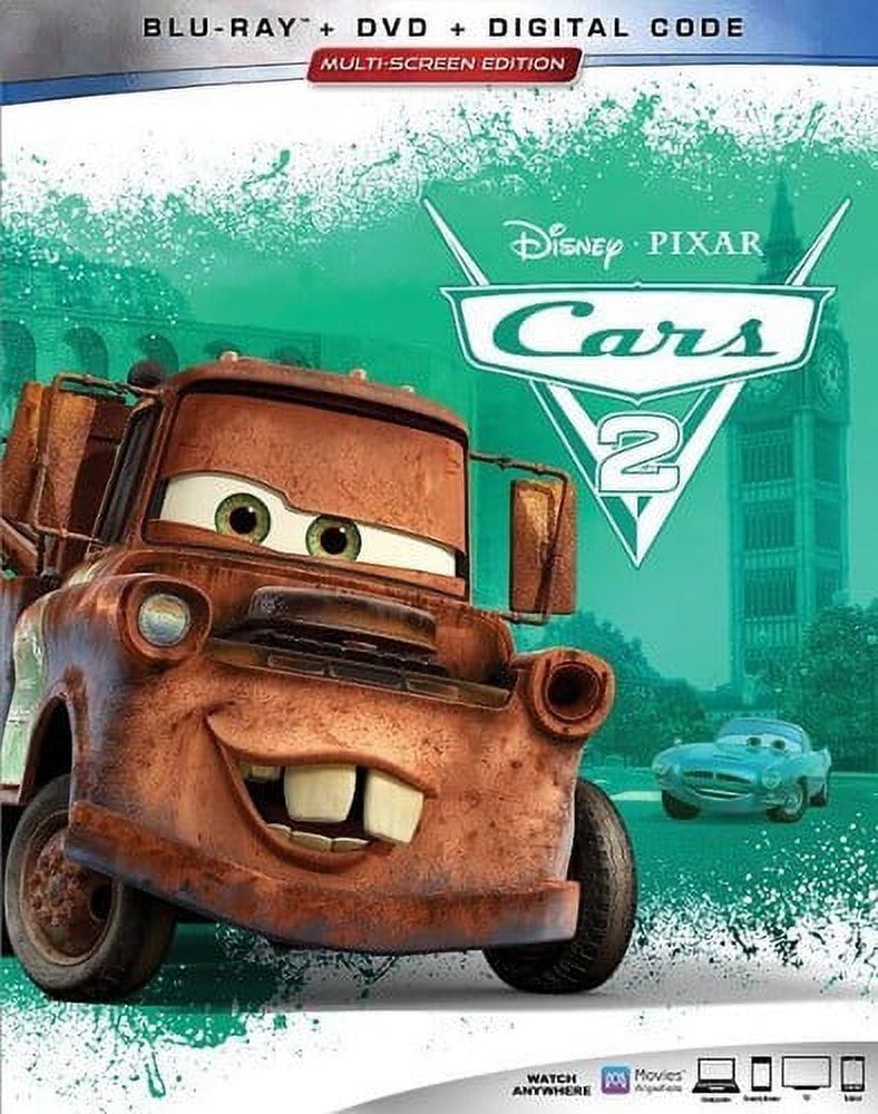 Disney Pixar Movie: Cars 2 (Blu-ray + DVD + Digital Copy), Kids