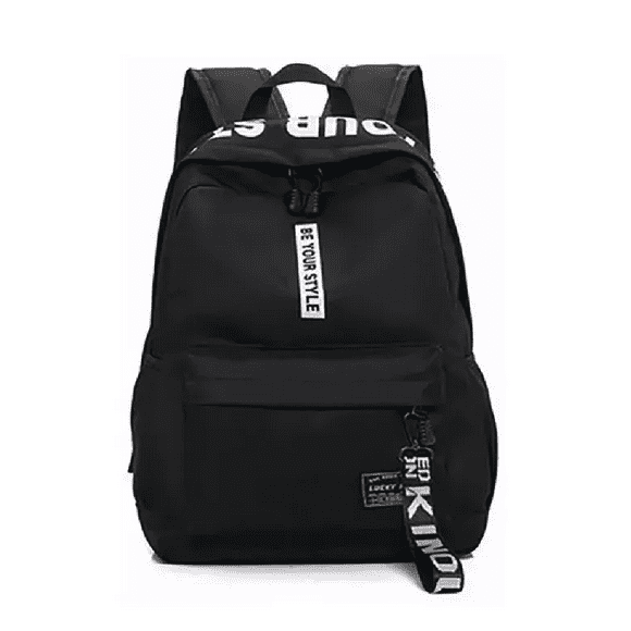 Mochila urbana A&D 08 color negro diseño liso 20L NEGRO