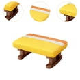 thumbnail image 6 of CoudarTitie Foot Rest with Wooden Legs Rectangle Step Stool for Dining Bed Shoe Changing Yellow, 6 of 9